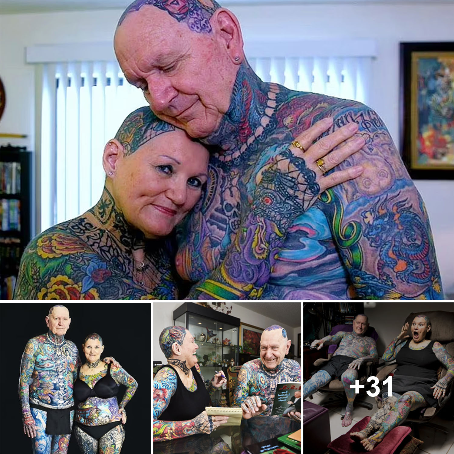 Breaking Records Meet The Couple Who Achieved Most Tattooed Senior Citizens Title In Guinness